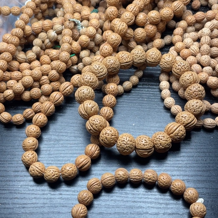 天***娥手串/手链核桃散籽批发小桃核60