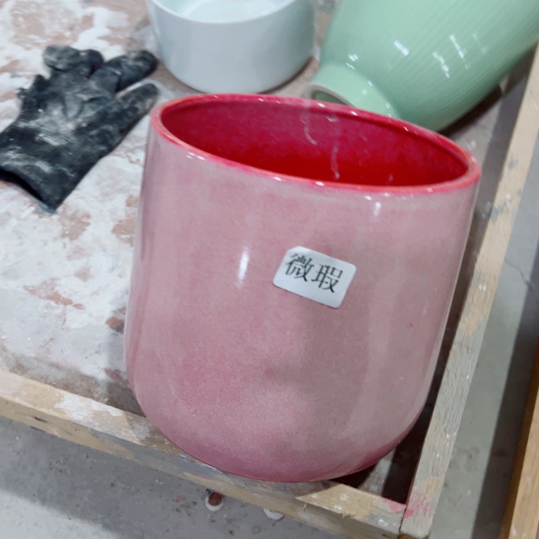 有孔，陶瓷花盆满10米包邮发货