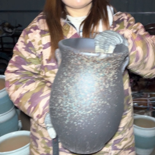 红陶口22高33瑕疵