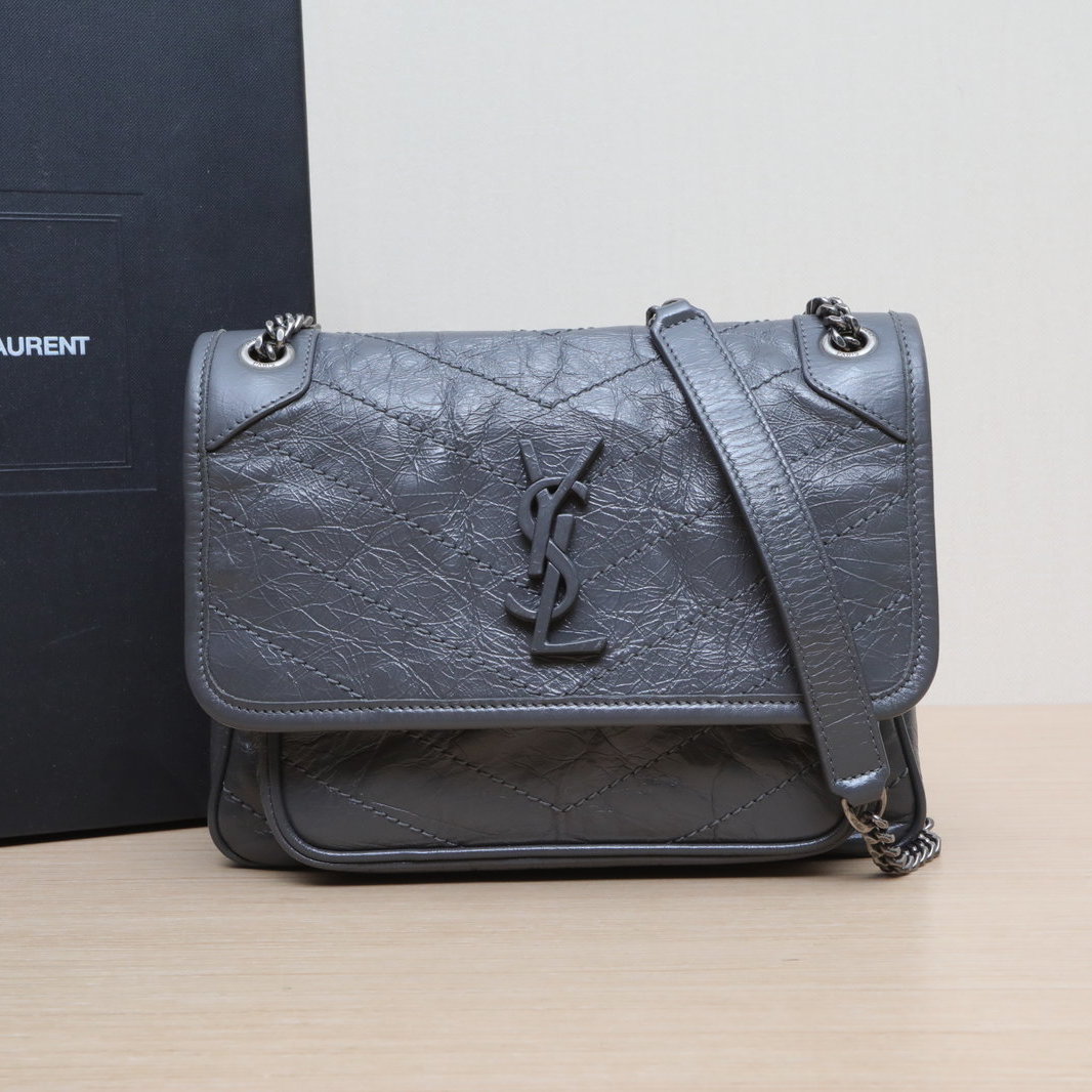 99新 YSL/圣罗兰 【娇】NIKI BABY 褶皱 502084