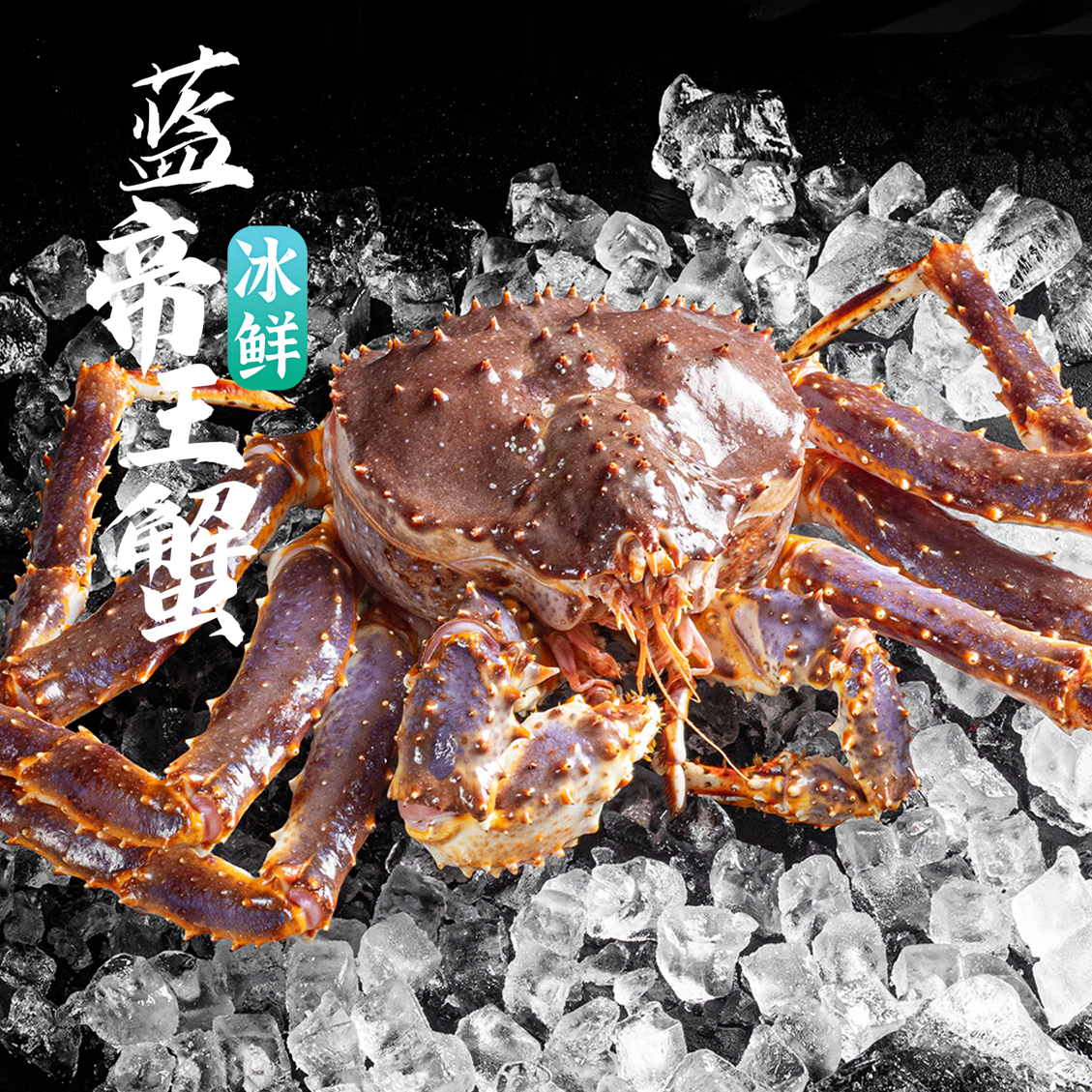 冰鲜蓝帝王蟹 肉质紧实 顺丰发货 东三省包邮