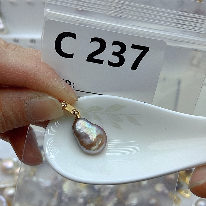 淡水珍珠颈饰银S925镶嵌