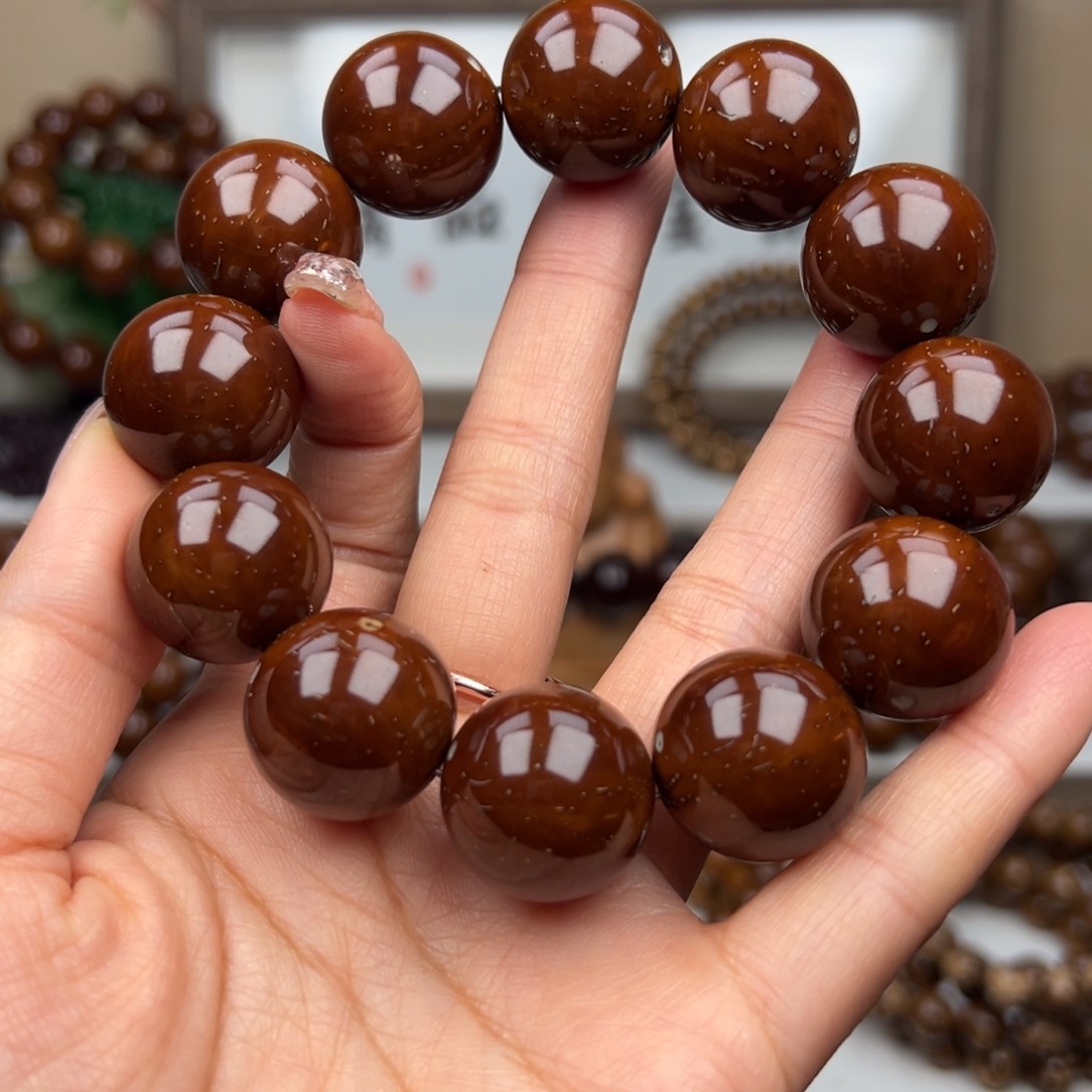 紫金鼠手串卡20光珠 练手款