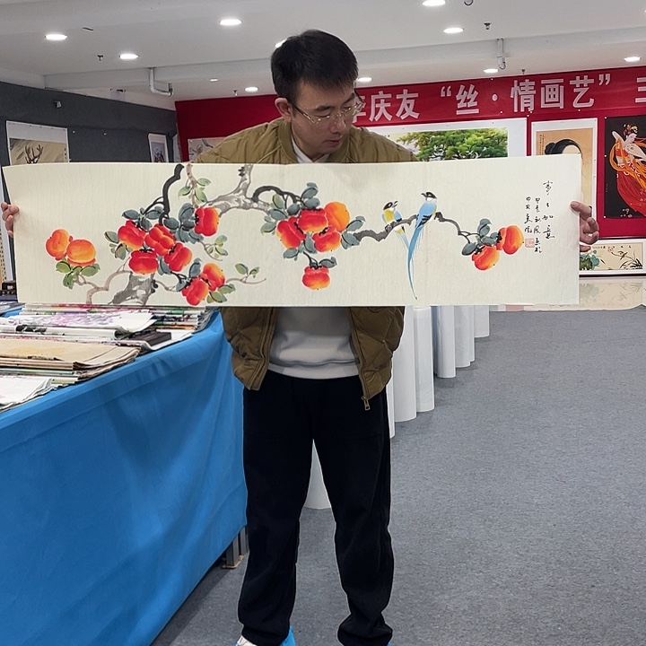 国画今天上午国画作品展示