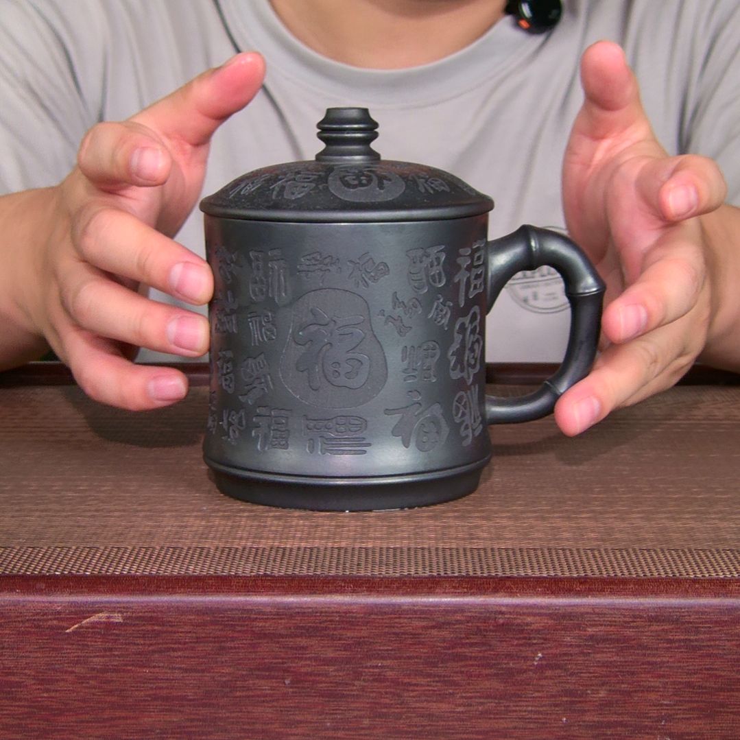 茶杯紫砂高货放漏