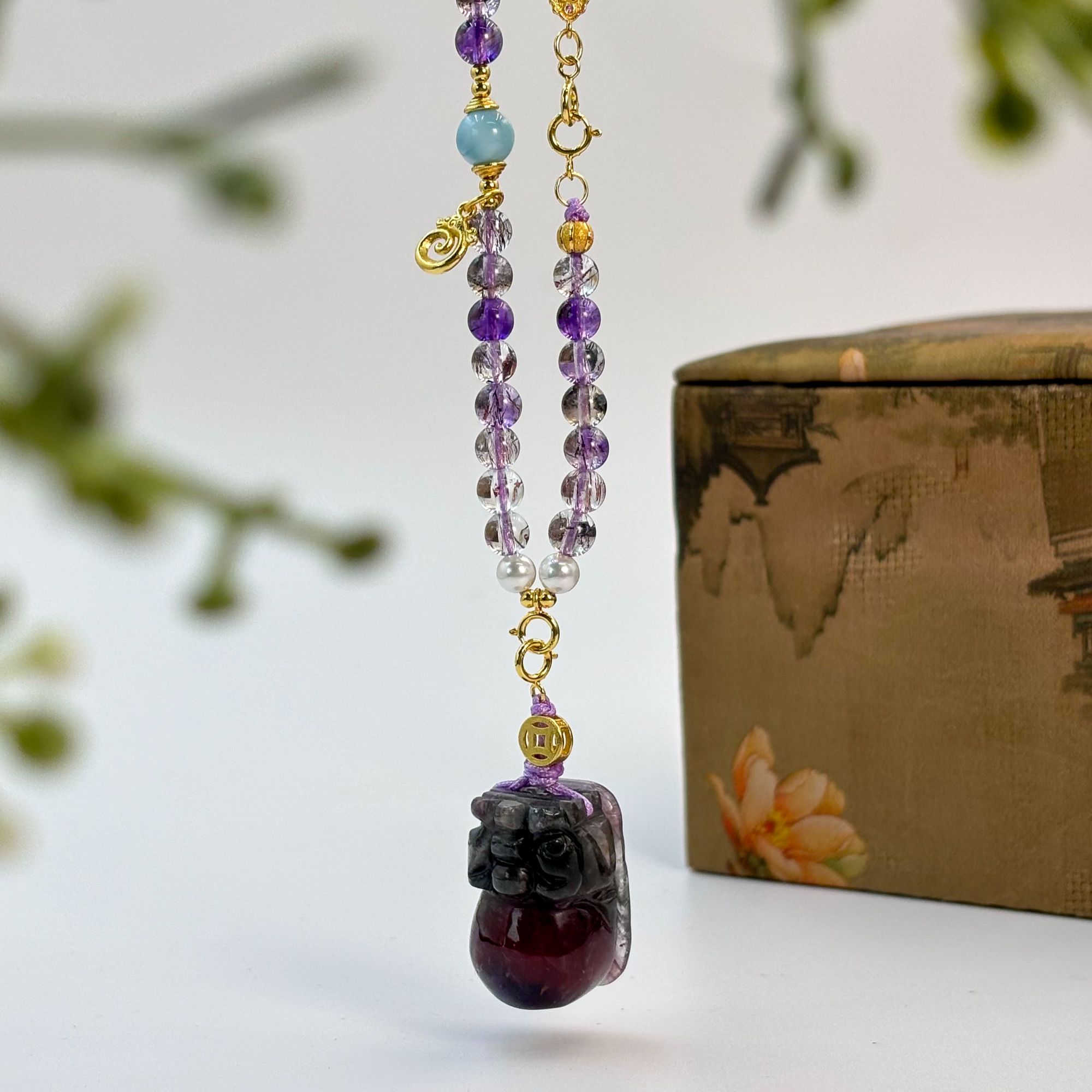 【灵柒】九五至Z大貔貅极光配比项链