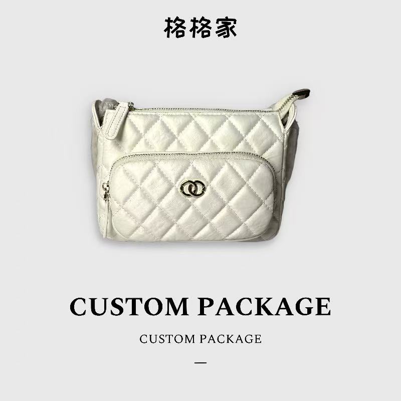 【格格专属】时尚百搭单肩斜挎包新款时尚女包白色497