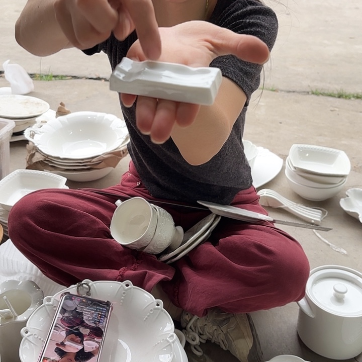 碟二十个筷子架工厂库存微瑕产品