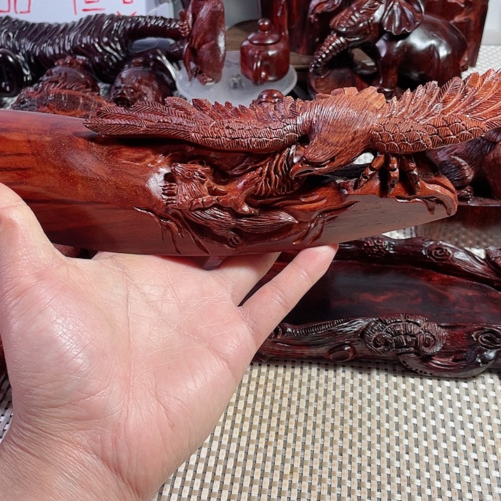 庄*印度小叶紫檀老鹰