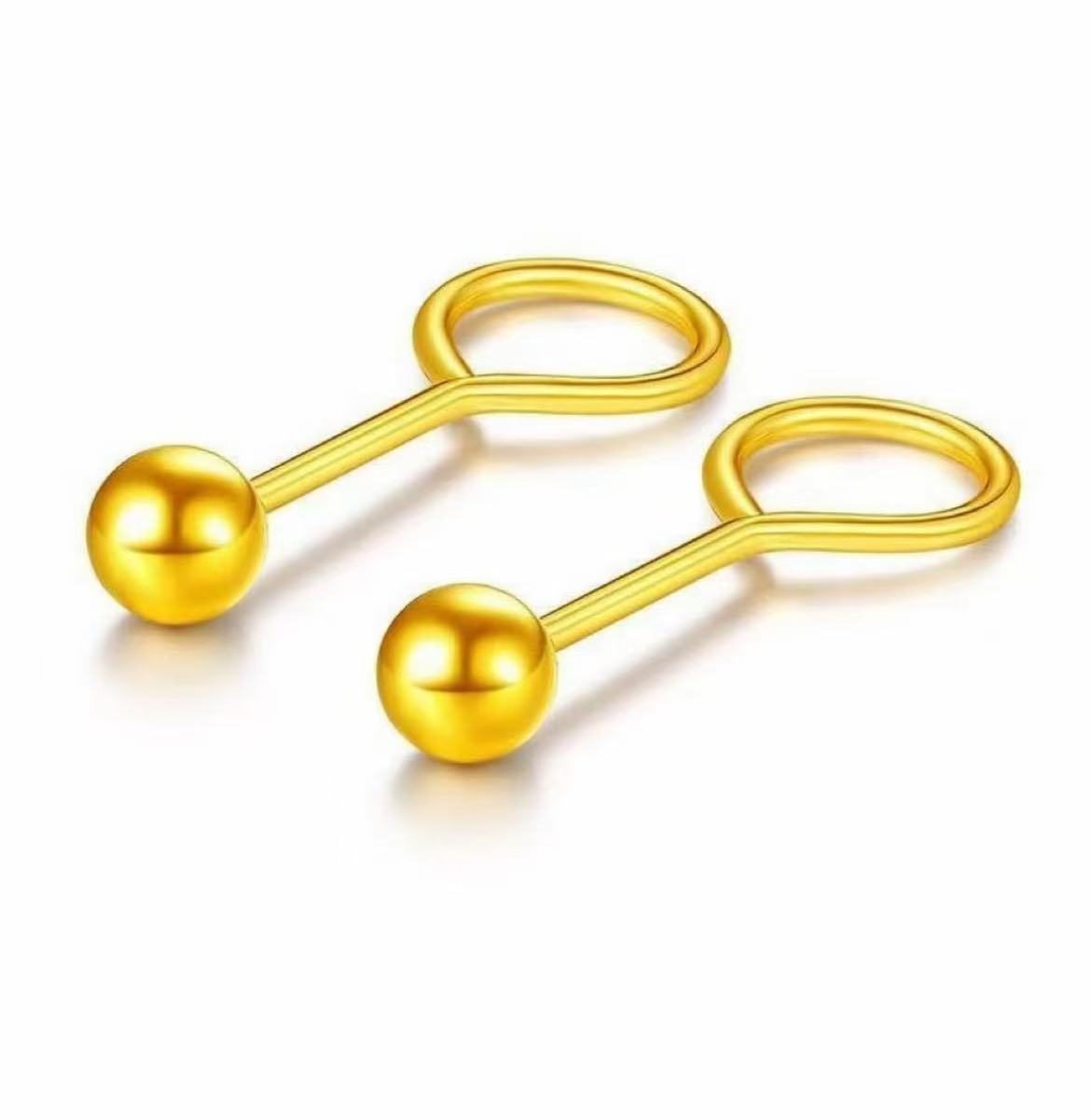 福利专用~豆豆圆弯钩百搭耳钉