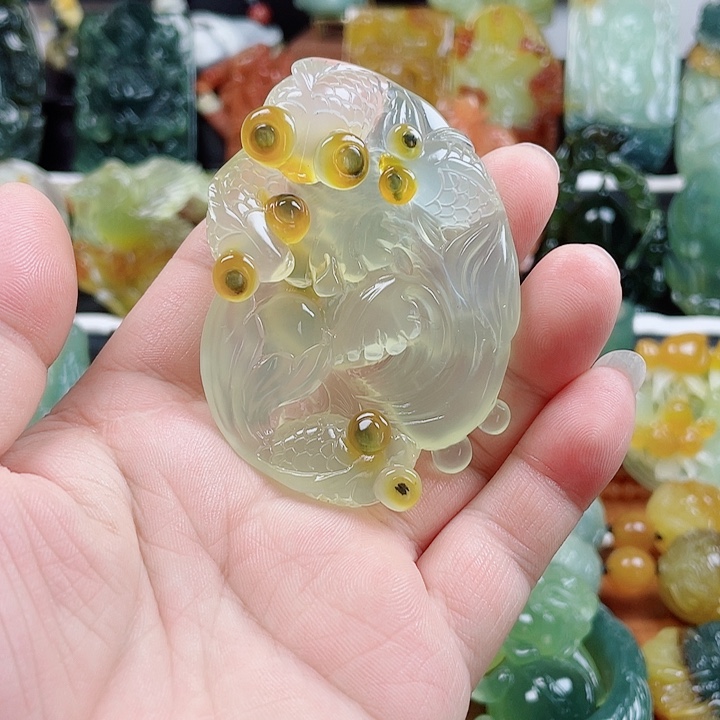 蛇纹石玉未镶嵌挂件