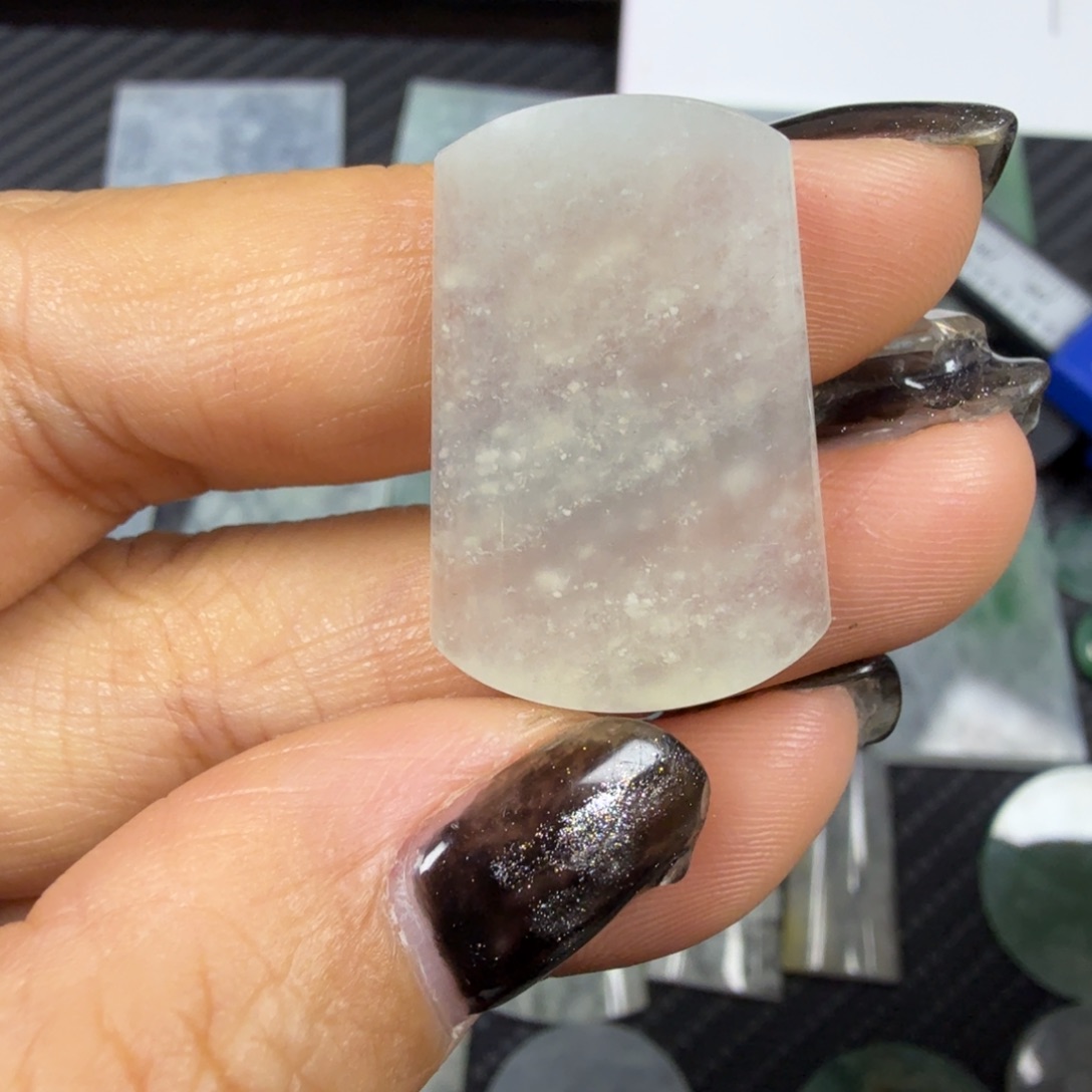 翡翠颈饰未镶嵌天然缅甸a货翡翠