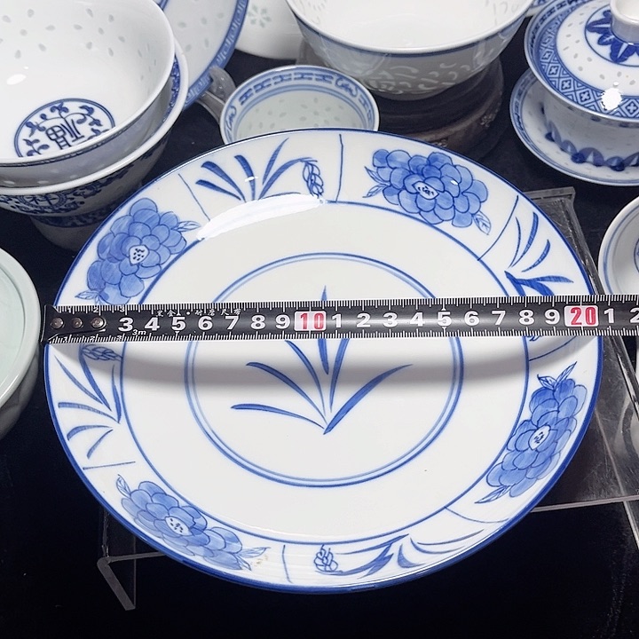 碗手绘木棉花八寸盘