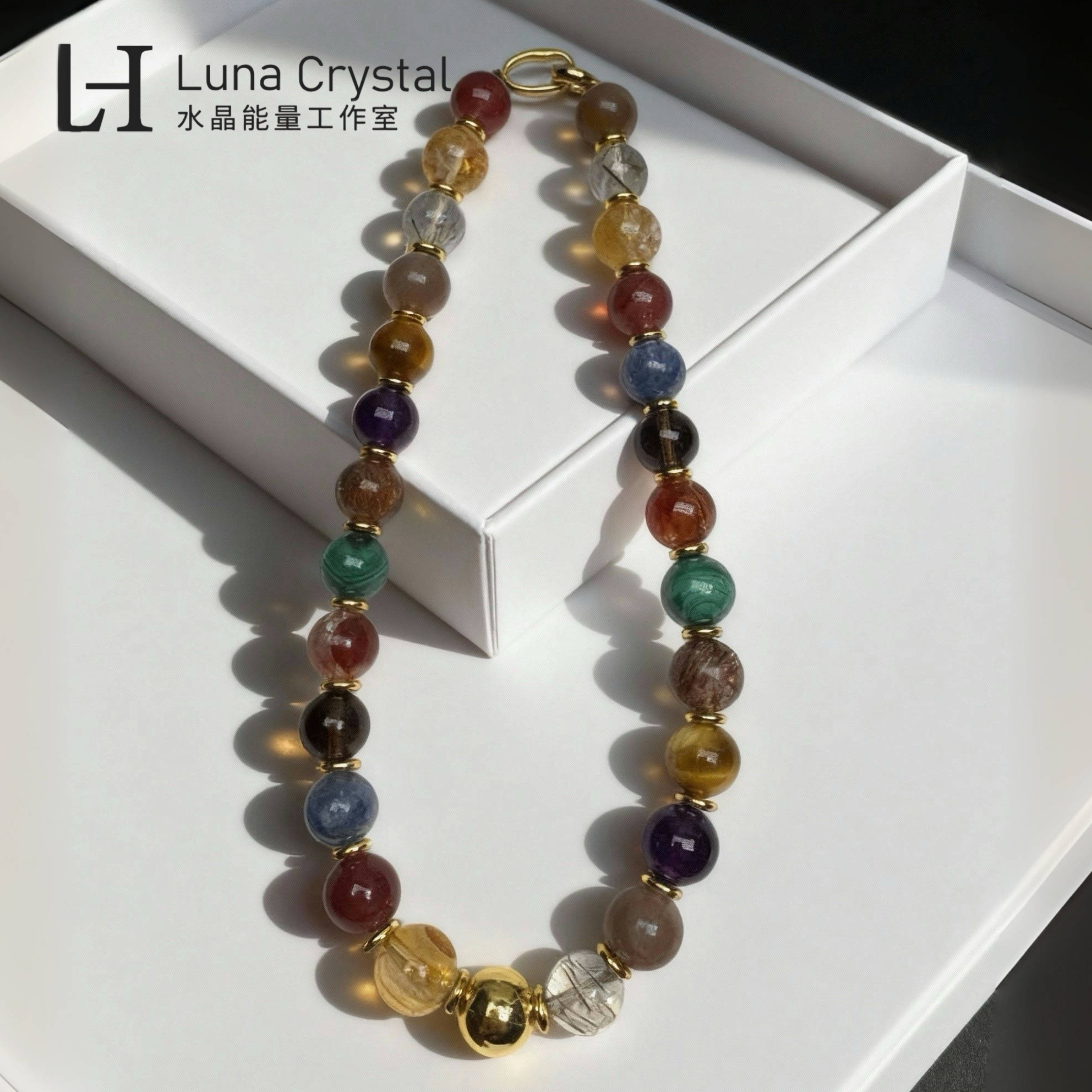 Luna【财富】天然水晶多宝项链 