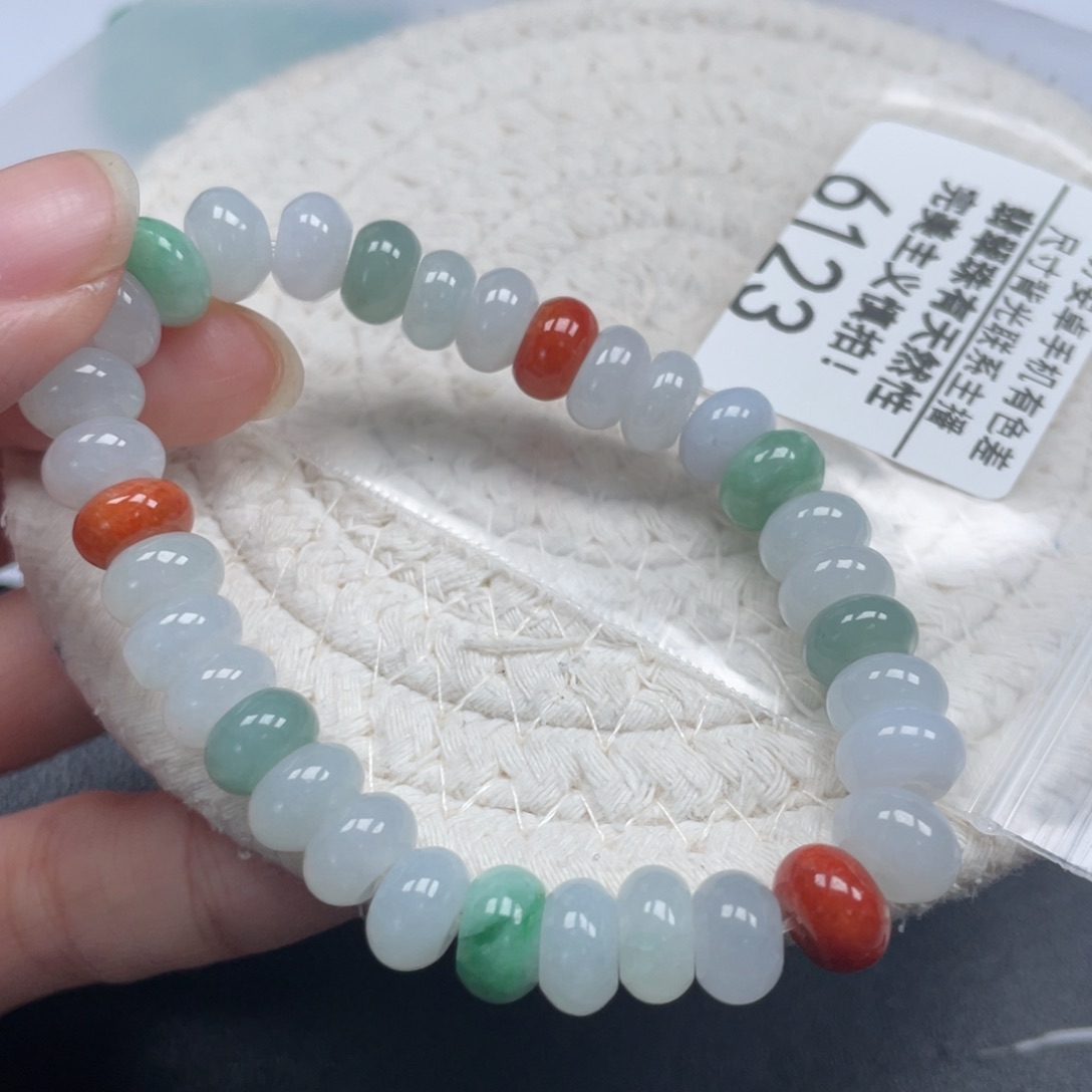 翡翠未镶嵌手链天然A货缅甸翡翠9