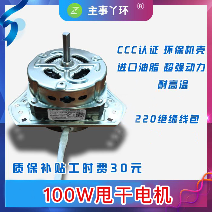 【批发6/8台】主事丫环B级甩干洗涤电机脱水电机100W 200W