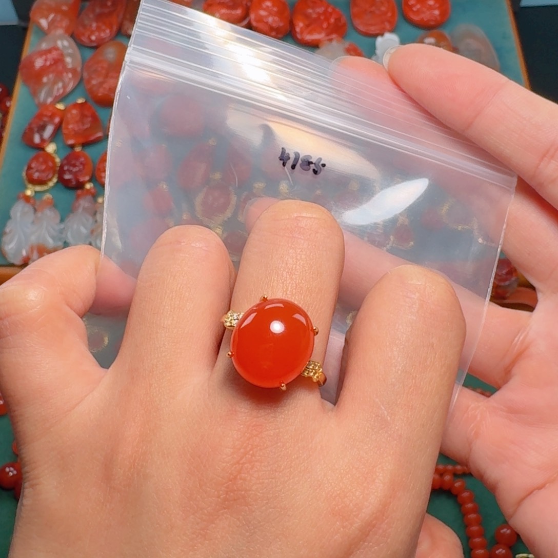 南红玛瑙南红玛瑙银S925镶嵌