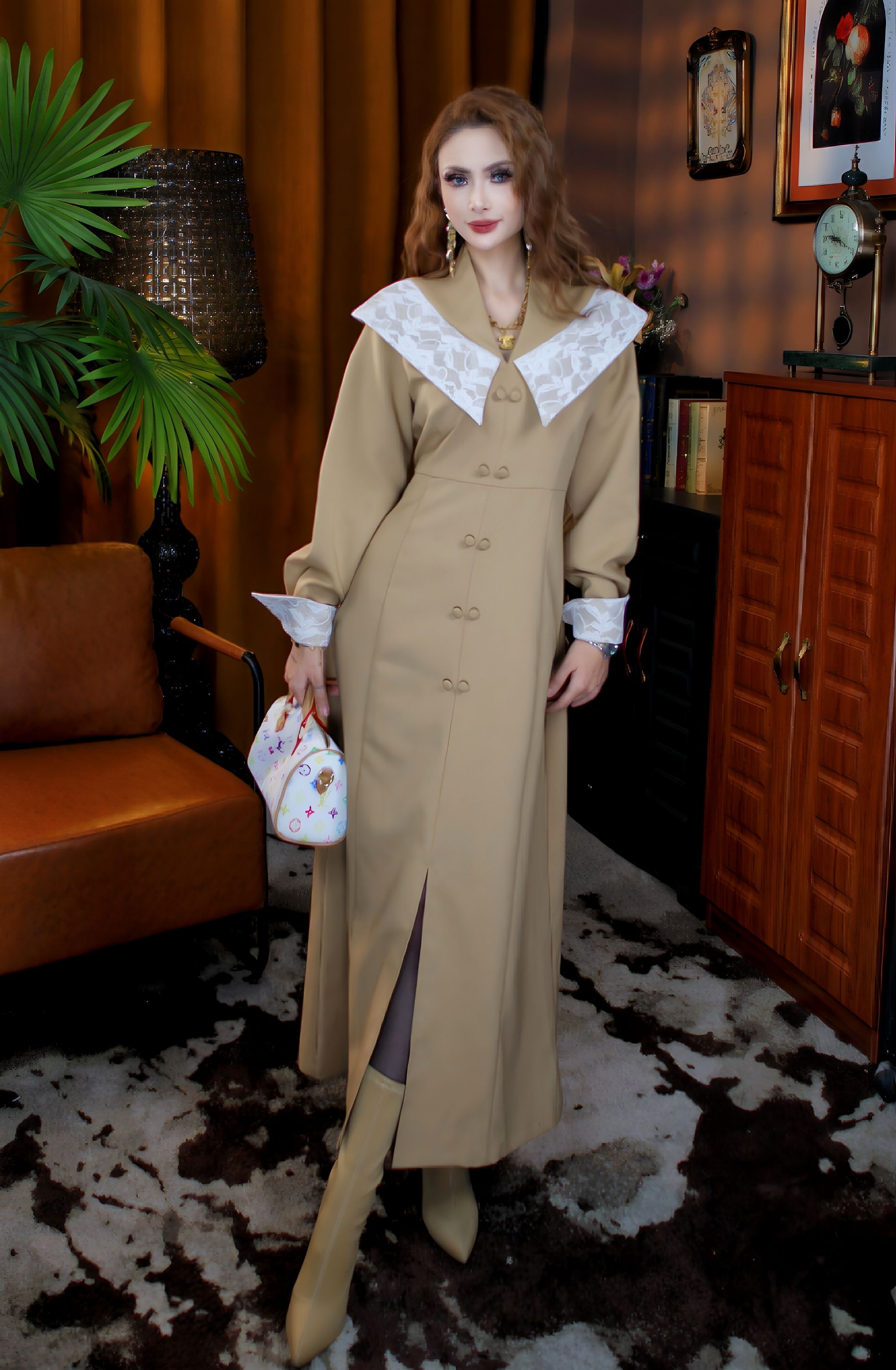 adila新款emport koynak时尚气质洋气不褪色法式连衣裙