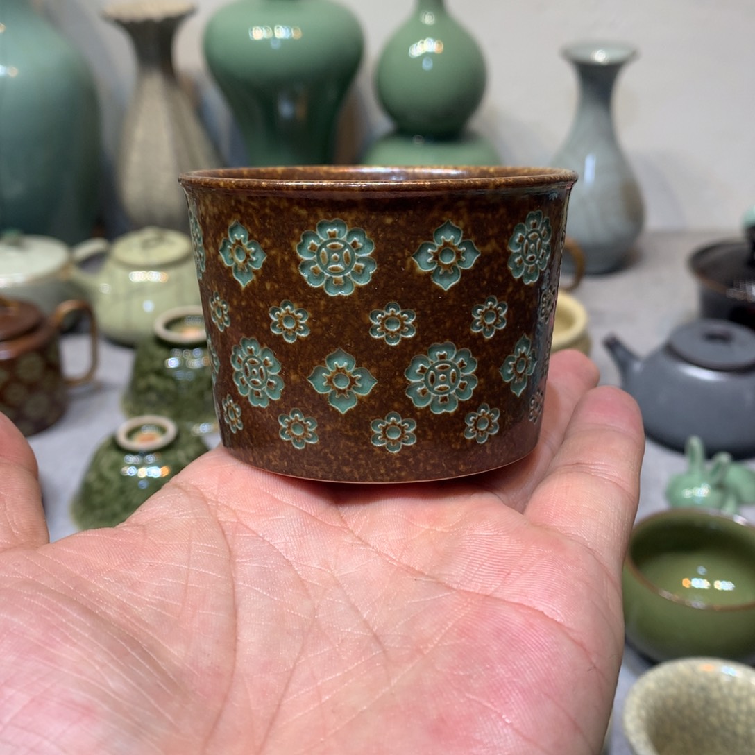 龙泉青瓷手工主人杯