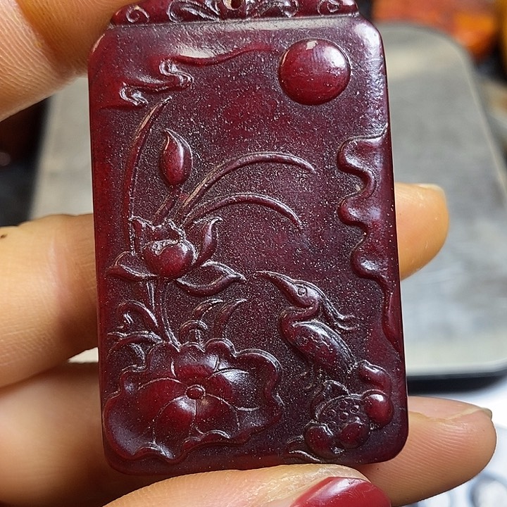 紫金钵盂菩提吊坠