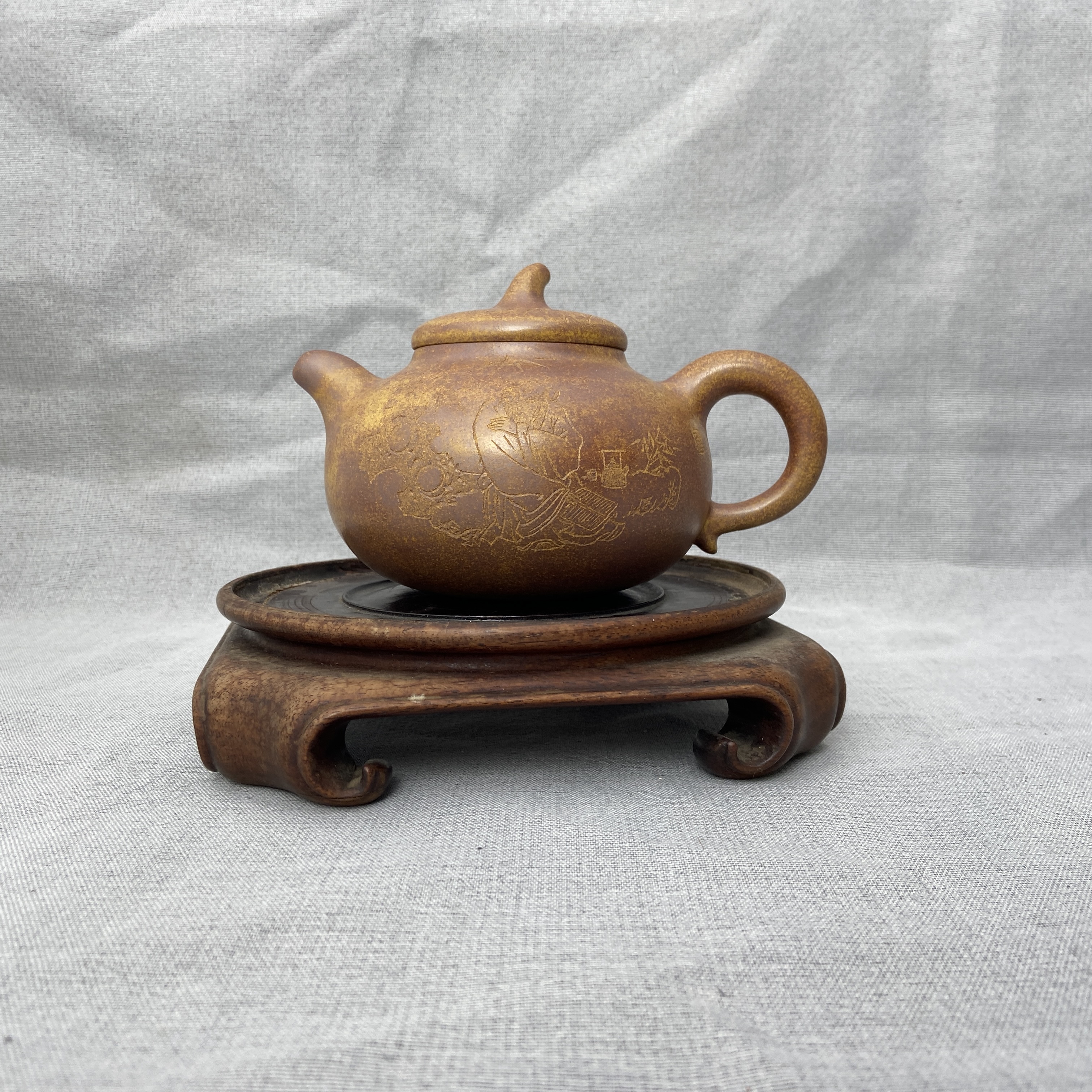 宜兴手工紫砂陶 茶壶GS3499-20