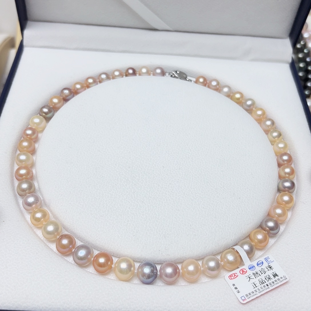 淡水珍珠颈饰未镶嵌8-10内 无核