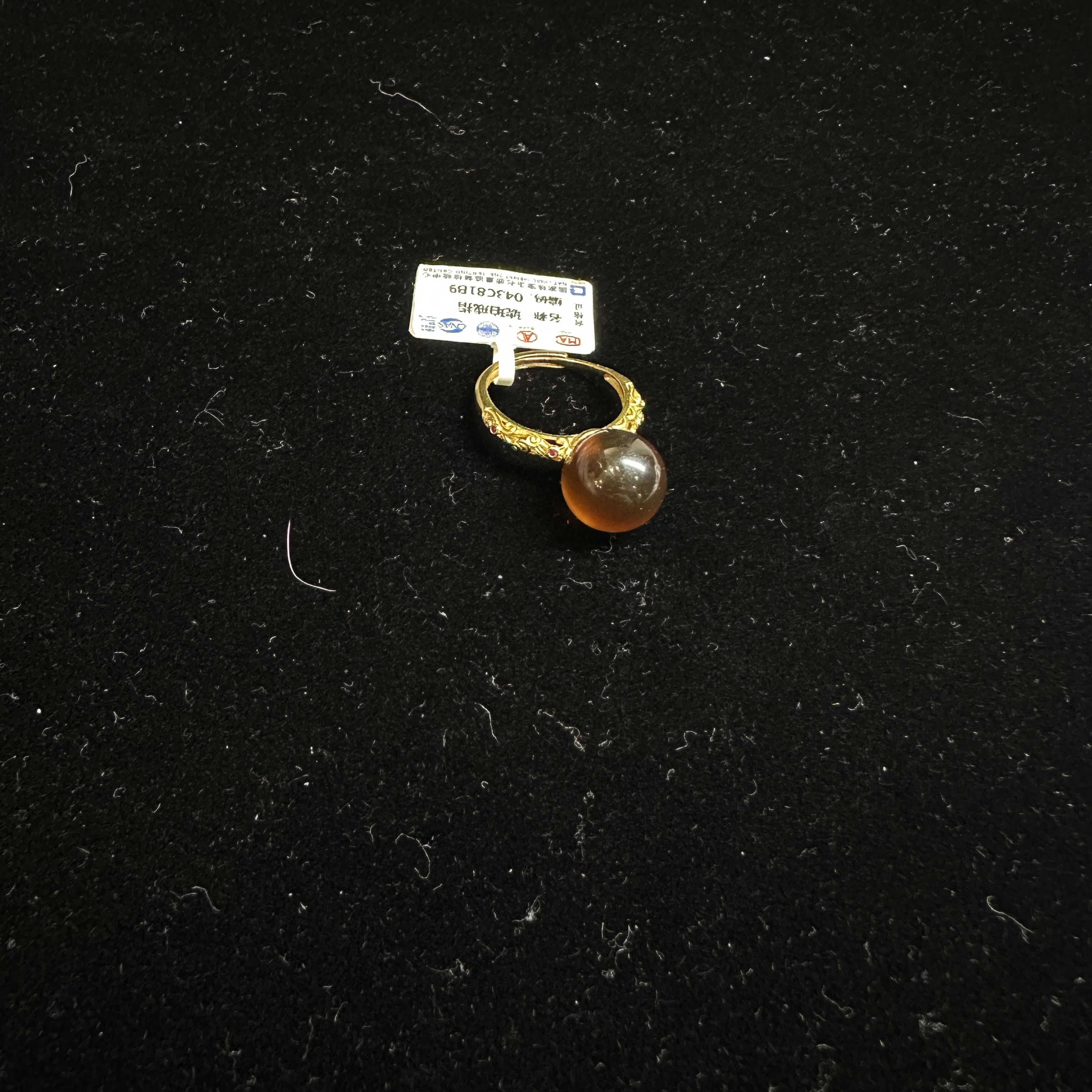 ZGY1203FYBJ标115琥珀戒指