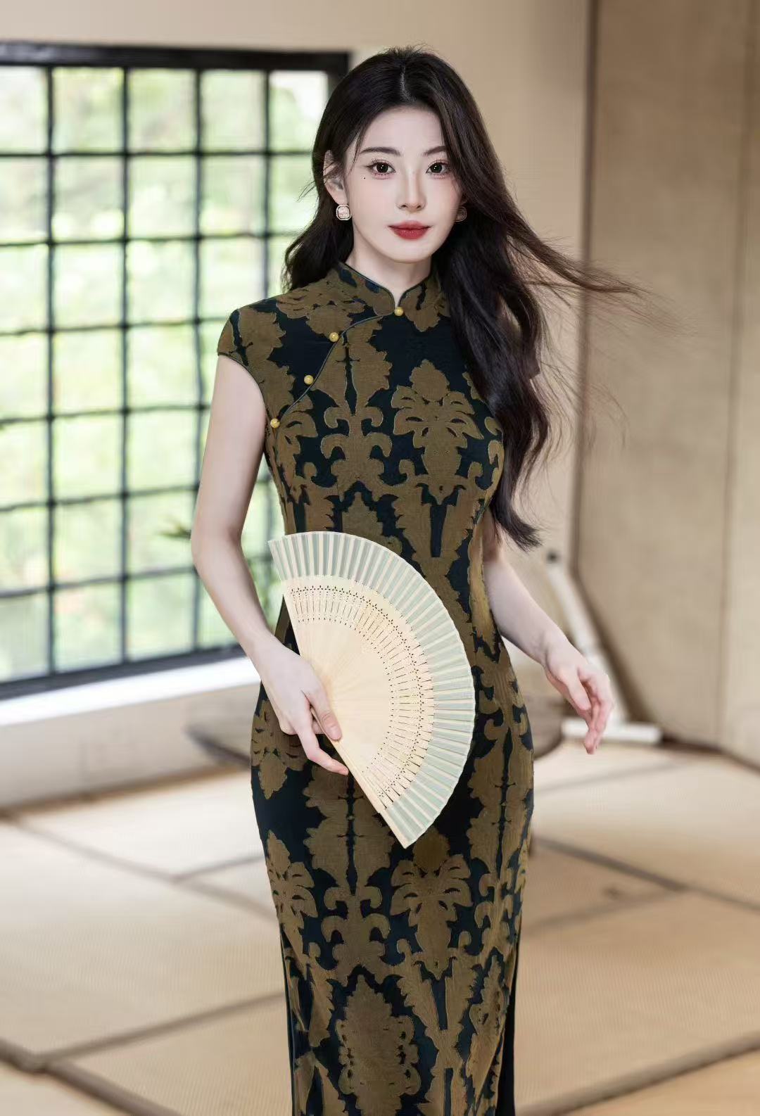风华《千城暮》2025秋季新款同款双色针织提花无袖显瘦婚礼日常都可