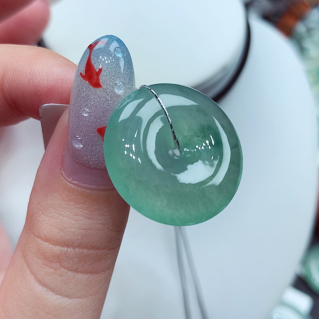 翡翠未镶嵌颈饰翡翠6，23/5.5