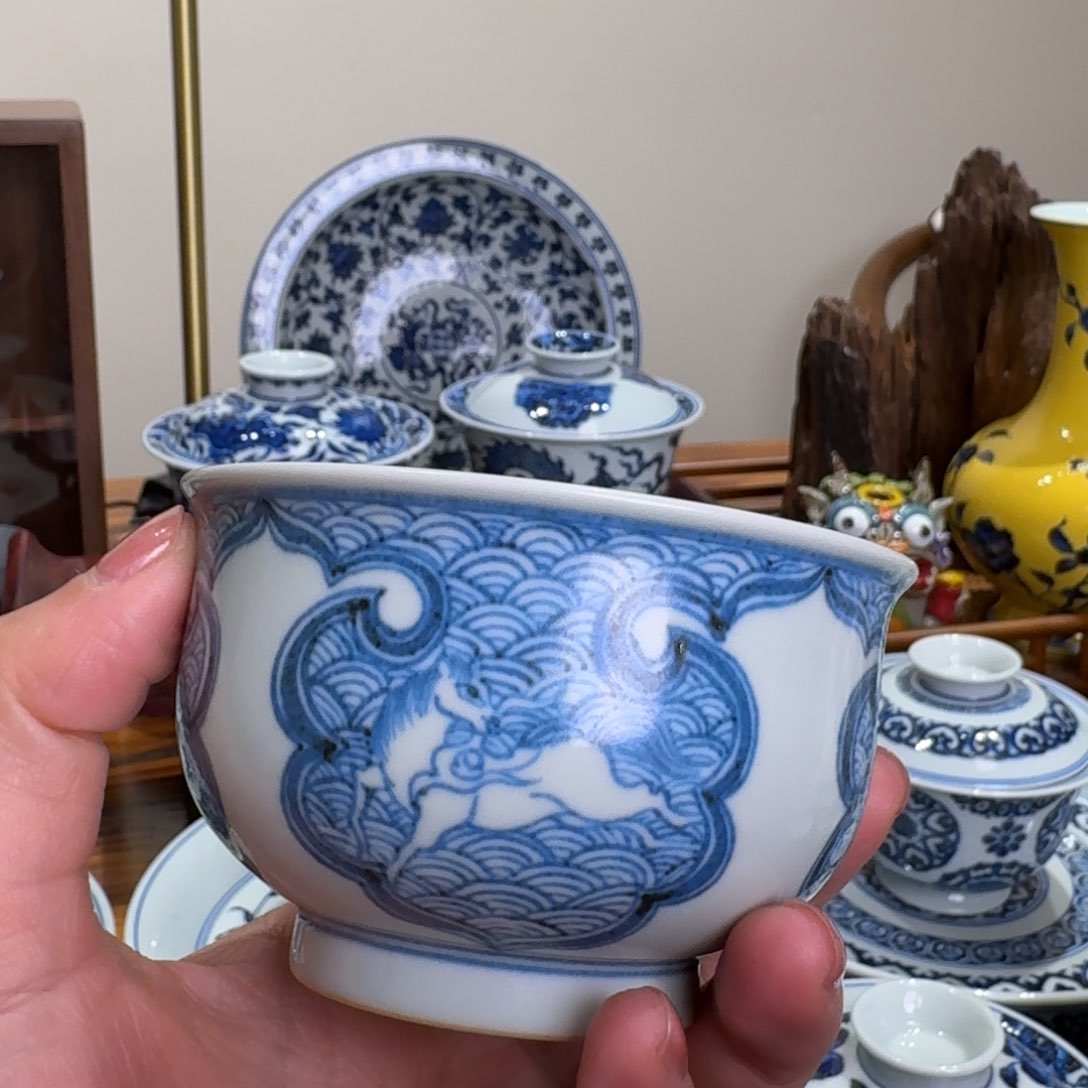 摆件景德镇雯华堂杯杯