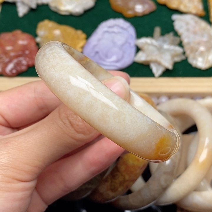 硅化珊瑚（珊瑚玉）手镯未镶嵌53