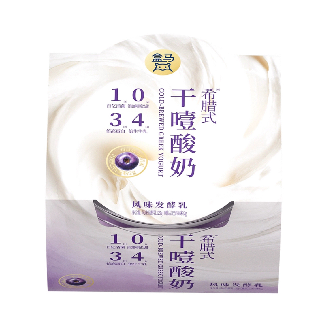 盒马 希腊式干噎酸奶