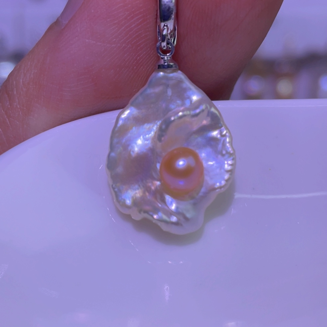 未镶嵌天然淡水珍珠吊坠淡水珍珠