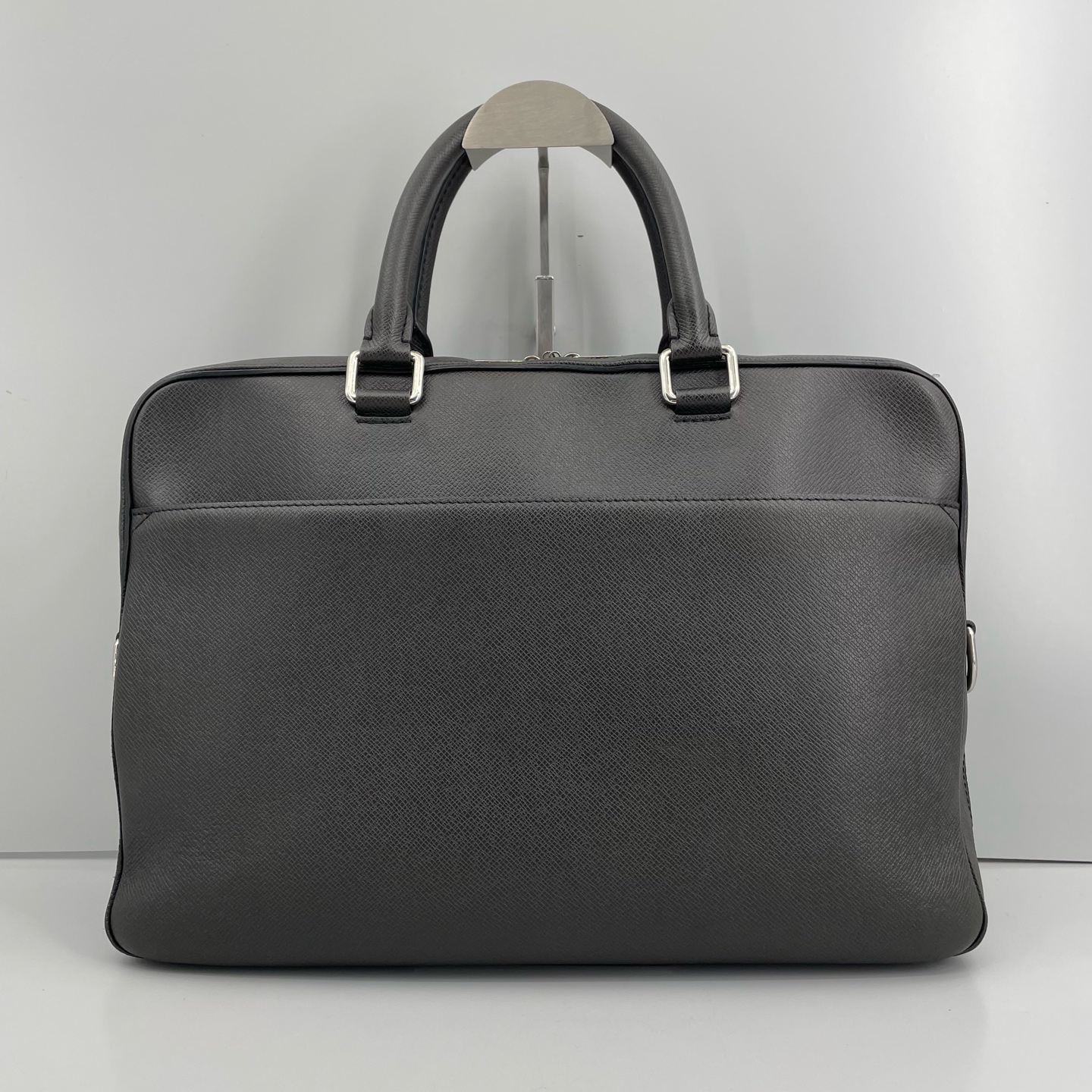 95新 LouisVuitton/路易威登 优选/灰色全皮公文包少肩带/40×27×8