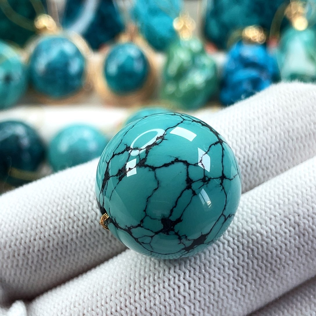 绿松石未镶嵌车挂尺寸22