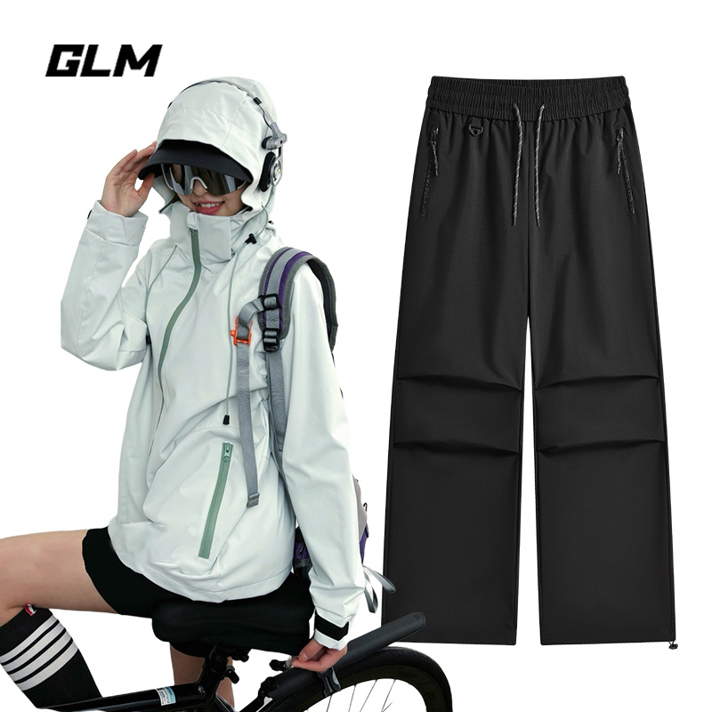 GLM美式冲锋衣套装男女秋冬季新款外套宽松休闲户外防水登山服潮