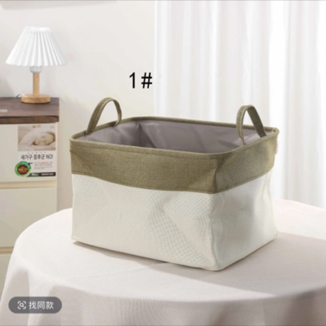 帆布折叠可折叠水洗北欧家用收纳筐收纳盒收纳箱简约整理箱储物盒