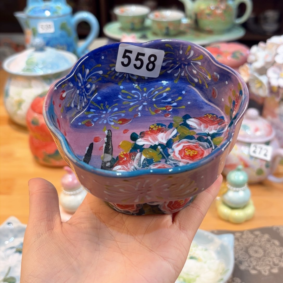 景德镇手绘高温釉下彩陶瓷茶具