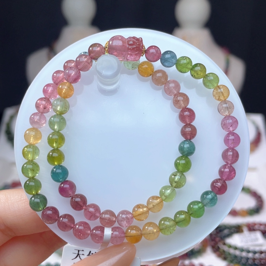 未镶嵌手串碧玺5.6mm±