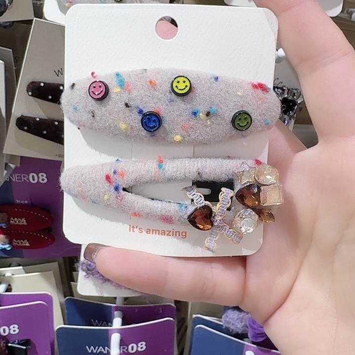 皮质铁合金笑脸ab拜拜