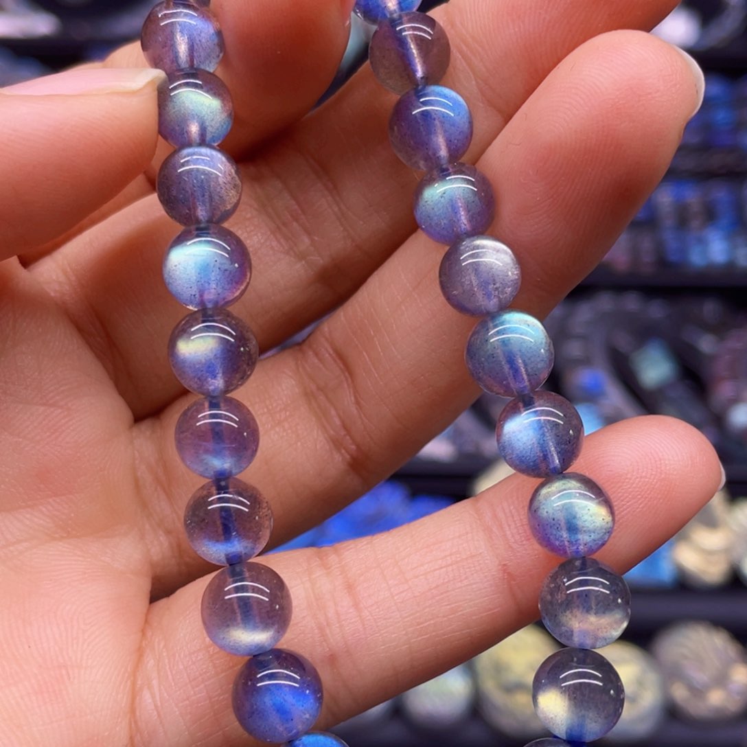 未镶嵌手串长石7.5左右