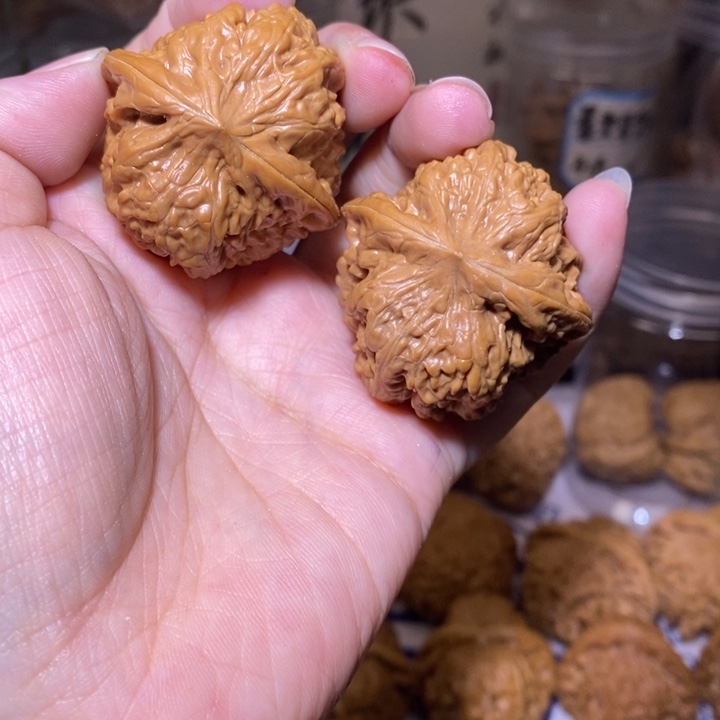 核桃把件瑶**忆39尺平谷凹底全品