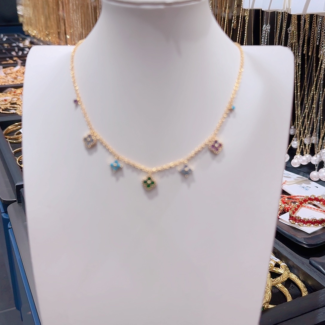 锆石铜合金925银项链