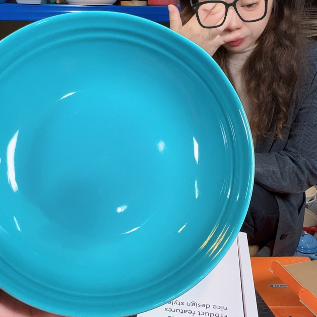 陶瓷加勒比蓝燕麦碗