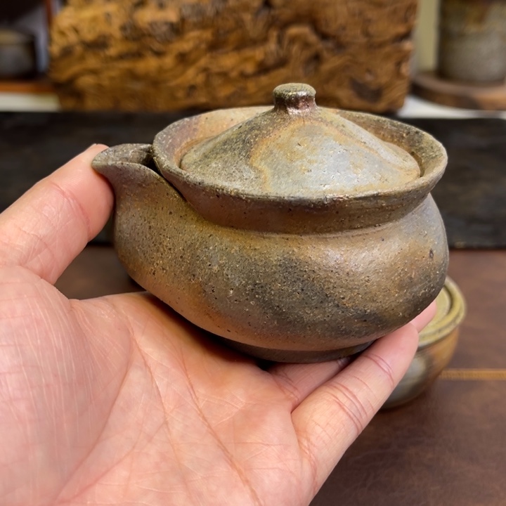 备前烧作品藤原陶斋，微瑕