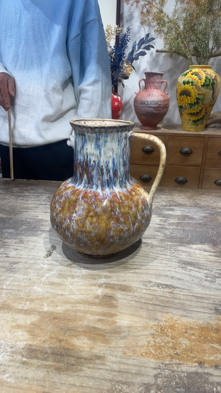 陶瓷花瓶高26口10瑕疵