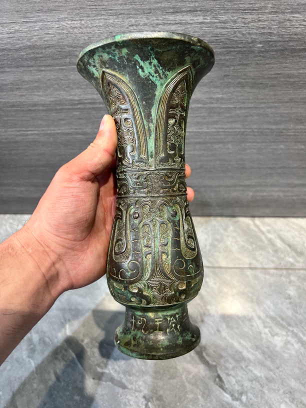 辉煌工艺品仿古青铜父庚觯铜器