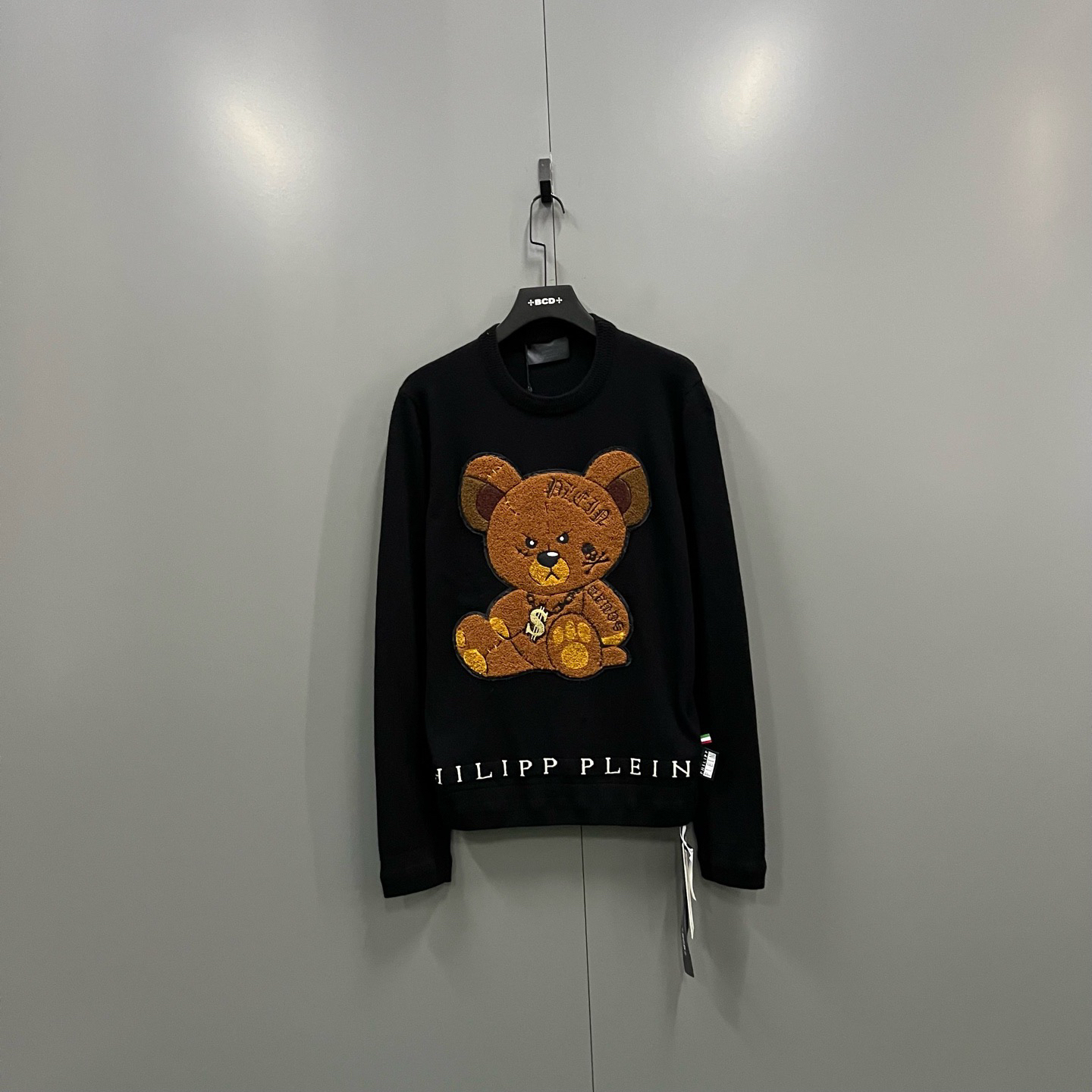 未使用 Philipp Plein zz8 抓绒小熊刺绣卫衣 L码/019167