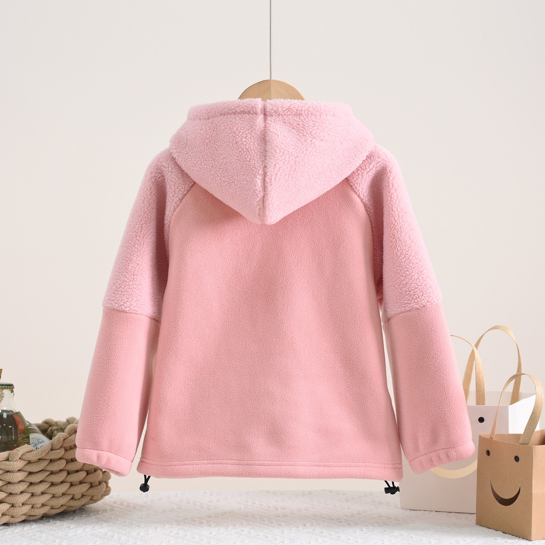 2025秋冬新款外衣时尚休闲连帽宽松加厚保暖冬季