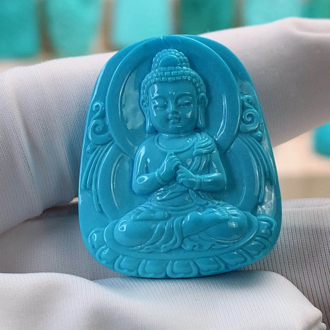 绿松石挂件未镶嵌